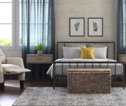 Black Evans King Platform Bed 28 Black Evans King Platform Bed -Walker Edison Shop 810513490 5