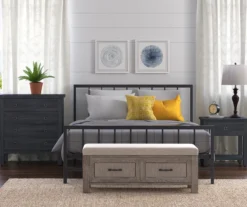 Black Evans King Platform Bed 31 Black Evans King Platform Bed -Walker Edison Shop 810513490 7