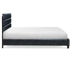 Black Hudson Queen Leather Upholstered Bed -Walker Edison Shop 810513493 10