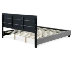 Gray Hudson King Upholstered Linen Fabric Bed -Walker Edison Shop 810513494 14