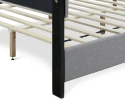 Gray Hudson King Upholstered Linen Fabric Bed -Walker Edison Shop 810513494 15