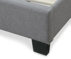 Gray Hudson King Upholstered Linen Fabric Bed -Walker Edison Shop 810513494 8