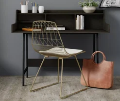 Vivi Metal Dining Chairs, 2-Pack -Walker Edison Shop 810513496 4