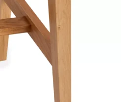 25.59" Oak & White Abacus Wood Counter Stool -Walker Edison Shop 810513499 4