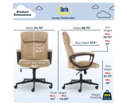 Serta Hannah Office Chair -Walker Edison Shop 810513511 A0 3 1