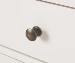 White Finley Wood 3-Drawer Nightstand -Walker Edison Shop 810513520 9