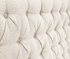 Beige Celeste Upholstered Linen King Headboard -Walker Edison Shop 810513532 6