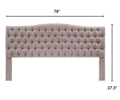 Brown Upholstered Linen King Headboard -Walker Edison Shop 810513534 4