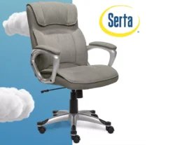 Glacial Gray Linen Executive Office Chair 15 Glacial Gray Linen Executive Office Chair -Walker Edison Shop 810513550