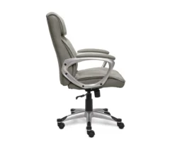 Glacial Gray Linen Executive Office Chair 10 Glacial Gray Linen Executive Office Chair -Walker Edison Shop 810513550 5