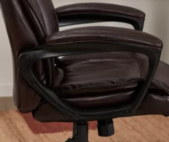 Hannah Brown Bonded Leather Office Chair 24 Hannah Brown Bonded Leather Office Chair -Walker Edison Shop 810513551 5