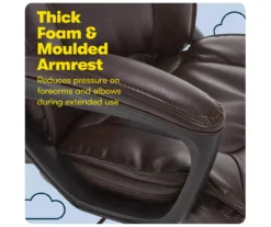 Hannah Brown Bonded Leather Office Chair 27 Hannah Brown Bonded Leather Office Chair -Walker Edison Shop 810513551 A0 7