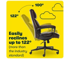 Hannah Brown Bonded Leather Office Chair 26 Hannah Brown Bonded Leather Office Chair -Walker Edison Shop 810513551 A0 8