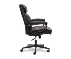 Hannah Black Bonded Leather Office Chair 32 Hannah Black Bonded Leather Office Chair -Walker Edison Shop 810513552 11