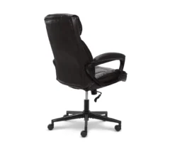 Hannah Black Bonded Leather Office Chair 33 Hannah Black Bonded Leather Office Chair -Walker Edison Shop 810513552 12