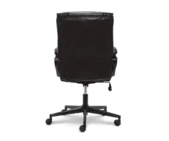 Hannah Black Bonded Leather Office Chair 34 Hannah Black Bonded Leather Office Chair -Walker Edison Shop 810513552 13