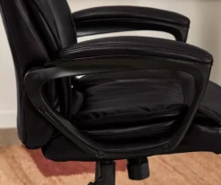 Hannah Black Bonded Leather Office Chair 24 Hannah Black Bonded Leather Office Chair -Walker Edison Shop 810513552 5