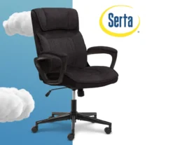 Hannah Charcoal Gray Microfiber Office Chair -Walker Edison Shop 810513553