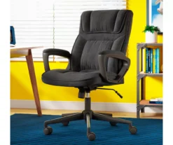 Hannah Charcoal Gray Microfiber Office Chair -Walker Edison Shop 810513553 A0 12