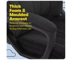 Hannah Charcoal Gray Microfiber Office Chair -Walker Edison Shop 810513553 A0 7