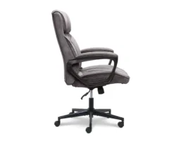 Gray & Black Executive Office Chair -Walker Edison Shop 810513554 11
