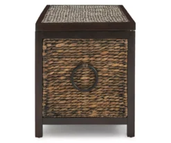 Rustic Black Wicker Storage Trunk 19 Rustic Black Wicker Storage Trunk -Walker Edison Shop 810513555 12