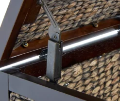 Rustic Black Wicker Storage Trunk 22 Rustic Black Wicker Storage Trunk -Walker Edison Shop 810513555 7