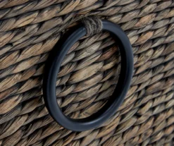 Rustic Black Wicker Storage Trunk 24 Rustic Black Wicker Storage Trunk -Walker Edison Shop 810513555 9