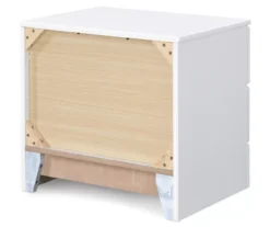 White Hudson 2-Drawer Wood Nightstand -Walker Edison Shop 810513558 13