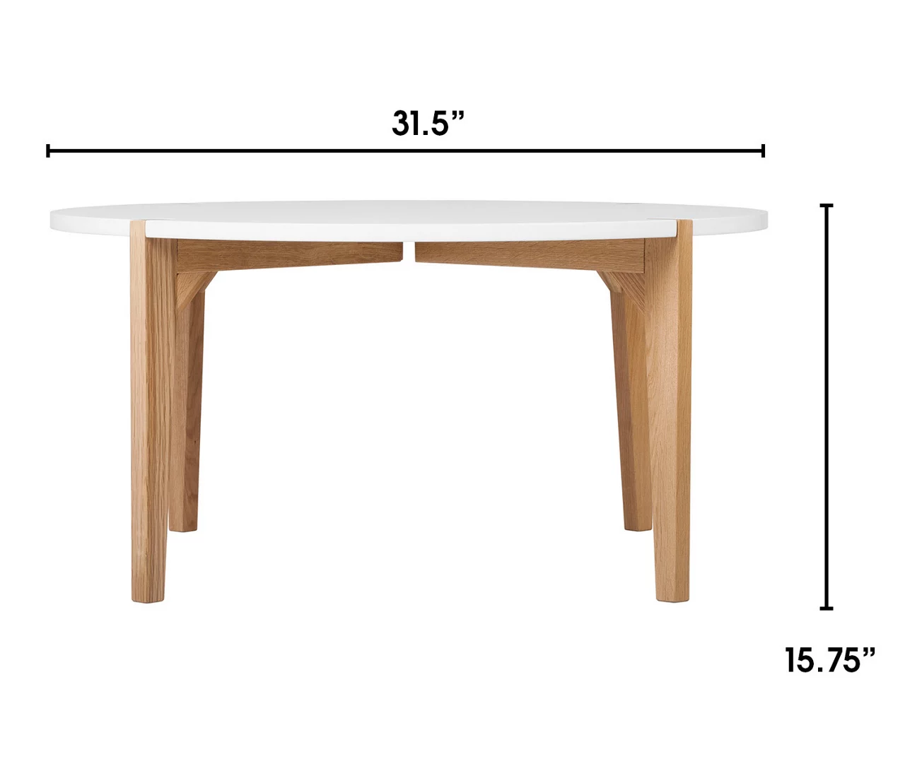 White Round Coffee Table 6 White Round Coffee Table - Image 6