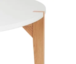 White Round Coffee Table 9 White Round Coffee Table -Walker Edison Shop 810513564 7