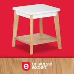 White Square Side Table -Walker Edison Shop 810513568