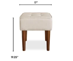 Aria Tufted Stool -Walker Edison Shop 810513575 3