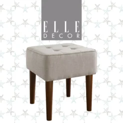 Aria Tufted Stool -Walker Edison Shop 810513576