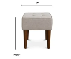 Aria Tufted Stool -Walker Edison Shop 810513576 3