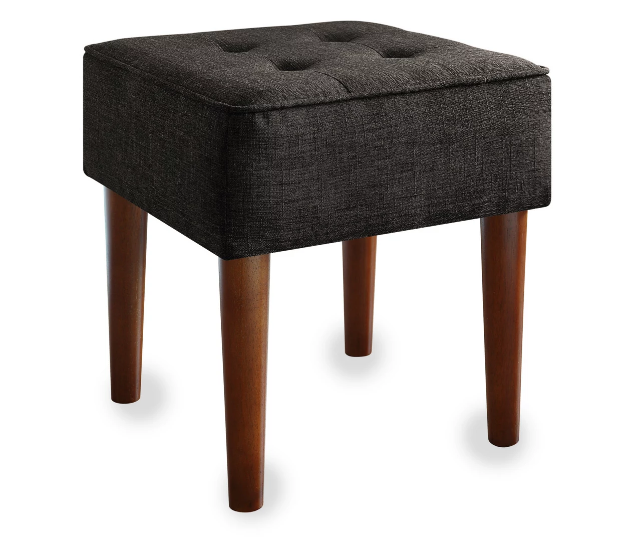 Aria Charcoal Grey Tufted Stool 1 Aria Charcoal Grey Tufted Stool