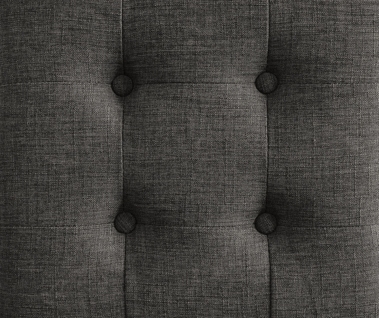 Aria Charcoal Grey Tufted Stool 4 Aria Charcoal Grey Tufted Stool - Image 4