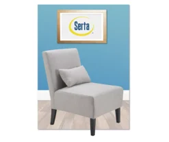 Serta Palisades Slipper Chair With Pillow -Walker Edison Shop 810513584