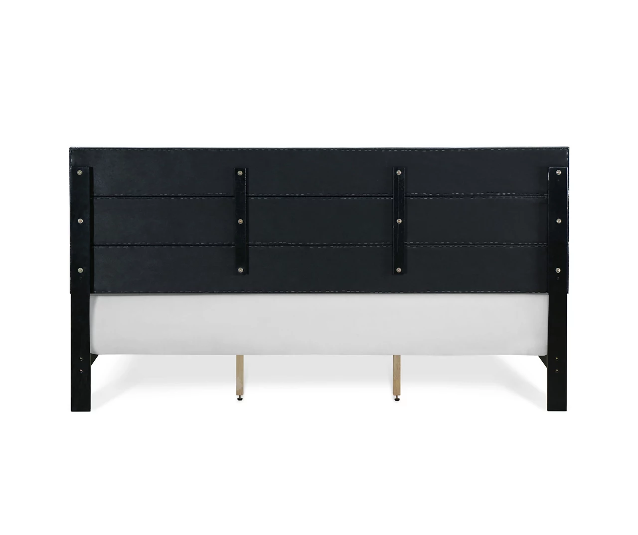 Black Channel Tufted King Upholstered Bed Frame 14 Black Channel Tufted King Upholstered Bed Frame - Image 14