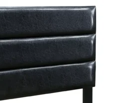 Black Channel Tufted King Upholstered Bed Frame 24 Black Channel Tufted King Upholstered Bed Frame -Walker Edison Shop 810513588 7