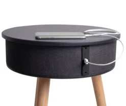 Real Living End Table With Bluetooth Speaker & USB Port 12 Real Living End Table With Bluetooth Speaker & USB Port -Walker Edison Shop 810513609 2