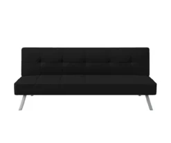 Corey Black Convertible Sofa -Walker Edison Shop 810514243