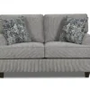Canton Chenille Roll Arm Loveseat