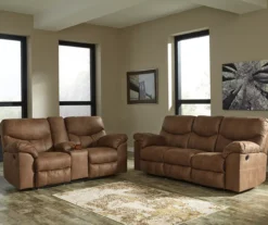 Boxberg Bark Faux Leather Reclining Console Loveseat 11 Boxberg Bark Faux Leather Reclining Console Loveseat -Walker Edison Shop 810519664 810519667