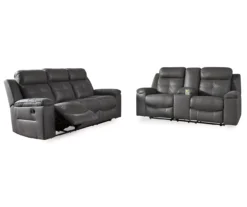 Jesolo Gray Reclining Sofa -Walker Edison Shop 810519671 810519670