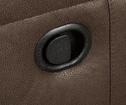 Jesolo Coffee Brown Reclining Console Loveseat -Walker Edison Shop 810519673 4