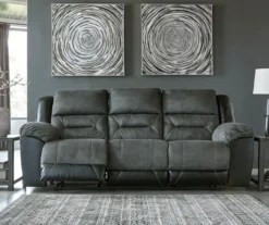 Earhart Faux Leather Reclining Sofa -Walker Edison Shop 810519696 3