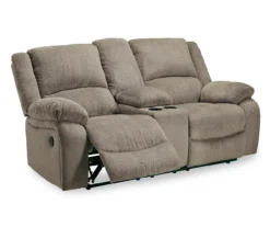 Draycoll Pewter Reclining Console Loveseat -Walker Edison Shop 810519716 2