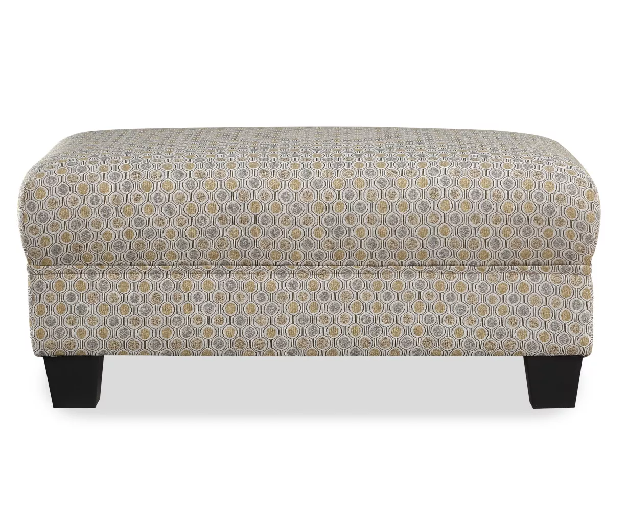 Rogers Vintage Gold Ottoman 3 Rogers Vintage Gold Ottoman - Image 3