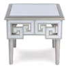 Shelton Silver Mirror End Table
